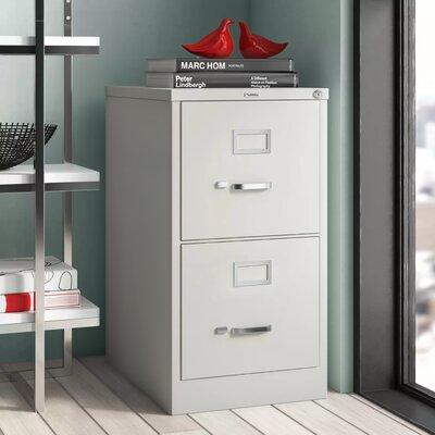 Lorell Fortress 2-Drawer Vertical Filing Cabinet Metal Steel in Gray | 28.4 H x 15 W x 22 D in | Wayfair 42292