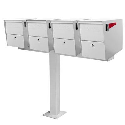 Mail Boss 4-Way Bar Spreader in White, Size 2.0 H x 5.0 W x 47.5 D in | Wayfair 7136
