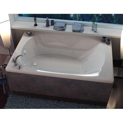 Spa Escapes St. Lucia Jetted 78" x 48" Drop In Combination Bathtub Acrylic, Fiberglass in White, Size 25.0 H x 77.87 W x 47.5 D in | Wayfair