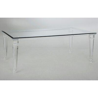 Muniz Barcelona Dining Table Plastic Acrylic Glass, Size 30.0 H x 84.0 W x 44.0 D in | Wayfair 9630