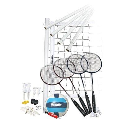 Franklin Sports Advance 11 Piece Badminton & Volleyball Set Plastic | 31.89 H x 3.74 W x 9.65 D in | Wayfair 50602X