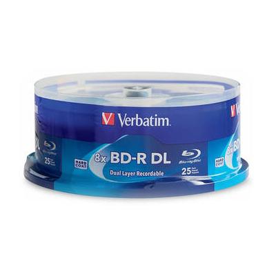 Verbatim BD-R Blu-ray DL 50GB 6x with Branded Surface Disc (Spindle Pack of 25) 98356