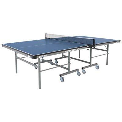 Butterfly Match 22 Regulation Size Foldable Indoor Table Tennis Table (22mm Thick) Legs in Blue/Brown/Gray | 30 H x 60 W x 108 D in | Wayfair