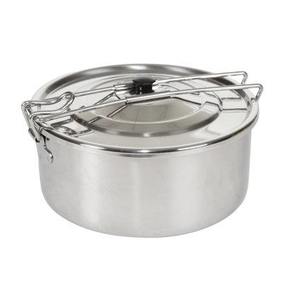 Stansport Stainless Steel Solo II Cook Pot in Gray | 3.25 H x 6 W x 6 D in | Wayfair 359