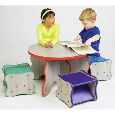 Playscapes Wavy Legs Writing Table Plastic in Brown, Size 17.0 H x 27.0 W in | Wayfair 25-TBR-010