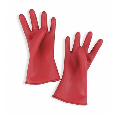 SALISBURY E0011R/9 Electrical Gloves,Class 00,Red,Sz 9,PR