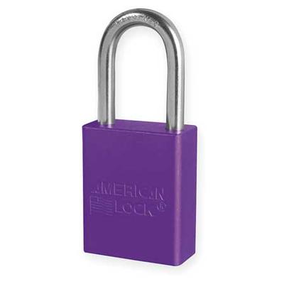 AMERICAN LOCK A1106PRP Lockout Padlock,KD,Purple,1-7 8 H