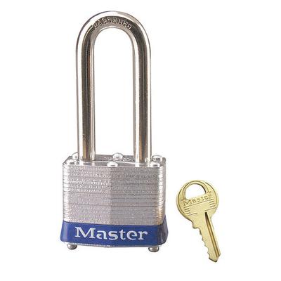 MASTER LOCK 3LHBLU Lockout Padlock,KD,Blue,1-1/4
