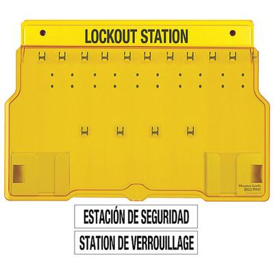 MASTER LOCK 1483B Lockout Station,Unfilled,15-1/2 In H