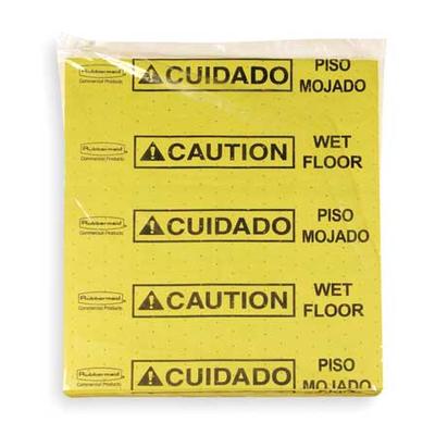 RUBBERMAID COMMERCIAL FG425200YEL Pad, Absorbent, PK22