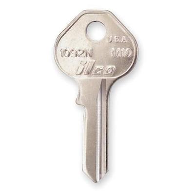 KABA ILCO 1092N-M10 Key Blank,Brass,Type M10,4 Pin,PK10