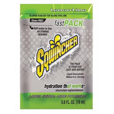 SQWINCHER 159015308 Sports Drink Liquid Concentrate 0.6 oz., Lemon-Lime, Pk50