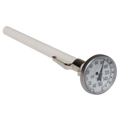 ZORO SELECT 6DKD1 5" Stem Analog Dial Pocket Thermometer, -40 Degrees to 160