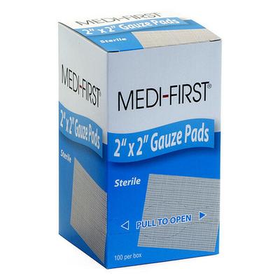 MEDI-FIRST 60633 Gauze Pad, Cotton Blend Gauze, PK100