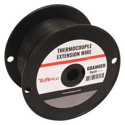 TEMPCO TCWR-1009 Thermocouple Ext Wire,JX,20AWG,Sol,250Ft