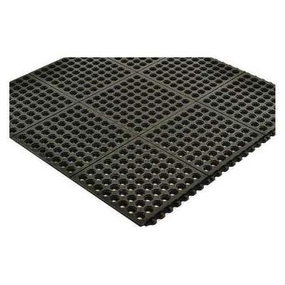 NOTRAX 550S0033BL Interlocking Drainage Mat Tile Natural Rubber 3 ft 3 ft 3/4 in