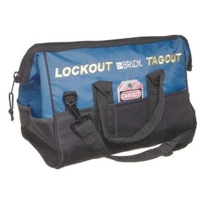 BRADY 99162 Lockout Bag,Unfilled,Blue