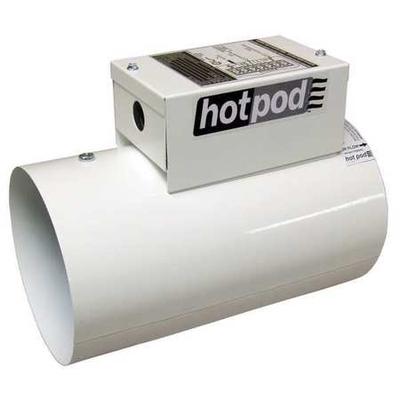 HOTPOD HP6-1000120-2T In-line Duct Fan Heater,130 cfm,6 in.