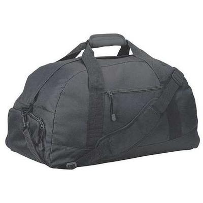 ZORO SELECT 9VMP6 Duffel Bag, 600 Denier Polyester, Black, 13-1/2