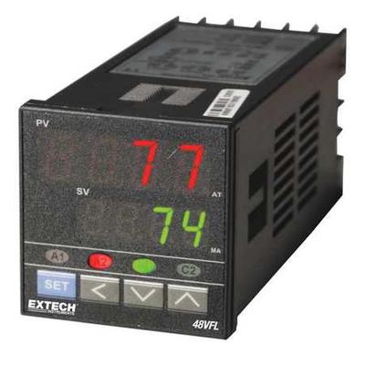 EXTECH 48VFL11 Temperature PID Controller,1/16 DIN,5A