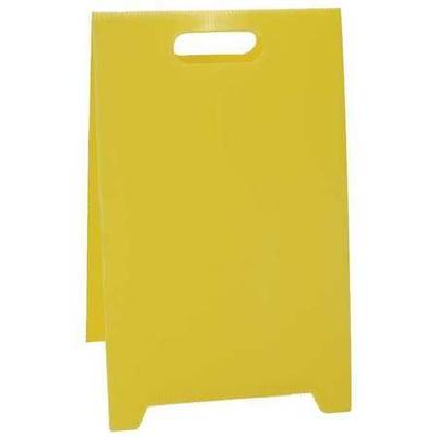 SEE ALL INDUSTRIES TP-YBLNK Blank Floor Stand Safety Sign, 20 in H, 12 in W,