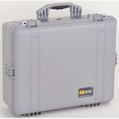 PELICAN 1600-000-180 Gray Protective Case, 24.39"L x 19.36"W x 8.79"D