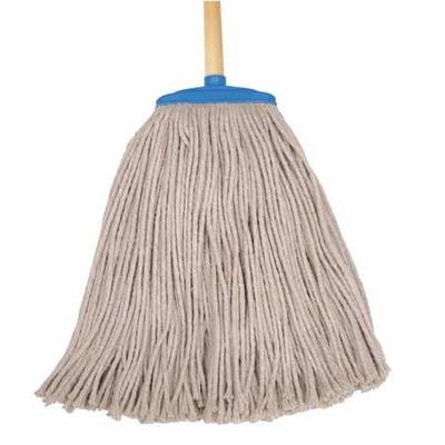 TOUGH GUY 16W217 24 in String Wet Mop, 20 oz Dry Wt, Screw On Connection,