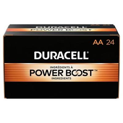 DURACELL MN1500BKD Coppertop AA Alkaline Battery, 1.5V DC, 24 Pack