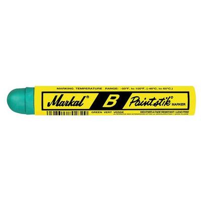MARKAL 80226 Paint Crayon, Large Tip, Green Color Family, 12 PK