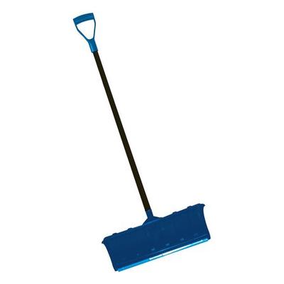 WESTWARD 21AD02 Snow Shovel, 45 in Steel D-Grip Handle, Poly Blade Material, 22