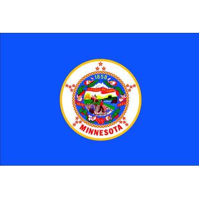 NYLGLO 142760 Minnesota State Flag,3x5 Ft