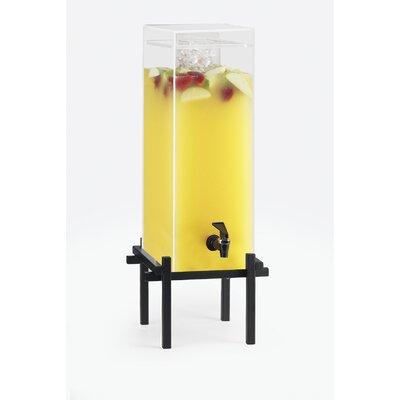 Cal-Mil One by One 5 Gal Infusion Beverage Dispenser Plastic/Acrylic in Black, Size 29.0 H x 11.75 W in | Wayfair 1132-5INF-13