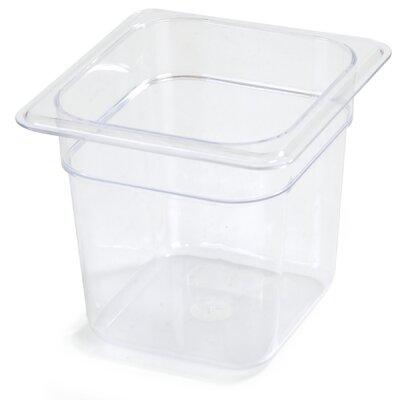 Carlisle Food Service Products 2.5 qt. Rectangle Plastic Food Storage Container Plastic | 6 H x 6.38 W x 6.75 D in | Wayfair 3068507