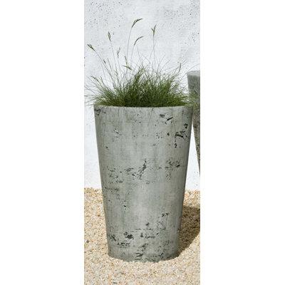 Campania International Saguaro Cast Stone Pot Planter Concrete, Size 25.0 H x 15.5 W x 15.5 D in | Wayfair P-422B-CB