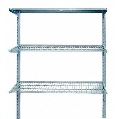 TRITON PRODUCTS 1795 33 In. W x 31.5 In. H Gray Wall Mount Shelving Unit with 3