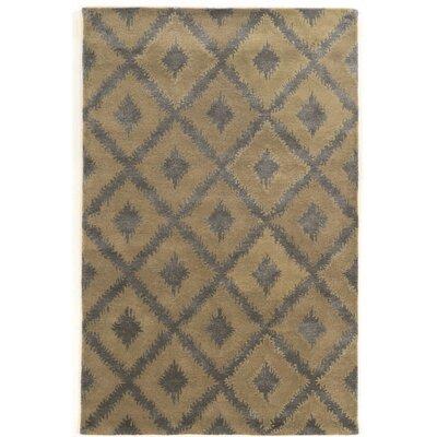 Gray 96 x 1 in Area Rug - George Oliver Winona Geometric Handmade Tufted Wool Area Rug Wool | 96 W x 1 D in | Wayfair MRCR1638 27386597