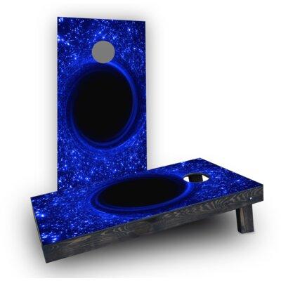 Custom Cornhole Boards Black Hole Cornhole Game Manufactured Wood in Brown, Size 48.0 H x 12.0 W x 4.0 D in | Wayfair CCB127-C-RH