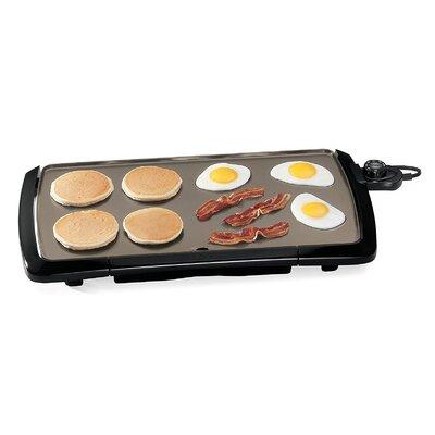 Presto Electric Cool-Touch Griddle w/ceramic non-stick surface - Stainless Steel in Gray | Wayfair 07055