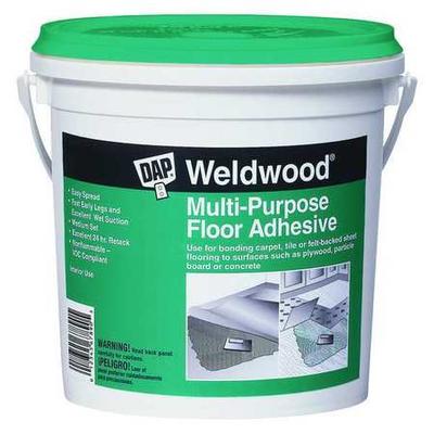 DAP 00141 Floor Adhesive, Multi-Purpose Floor Series, Off-White, 1 qt, Pail