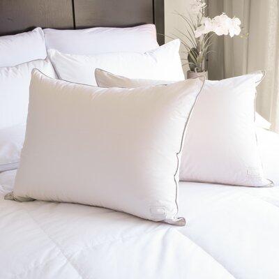 Nikki Chu Duck Down Medium Support Pillow Down & Feathers/100% Cotton in White | 20 H x 36 W x 0.5 D in | Wayfair BMI_10642L_K