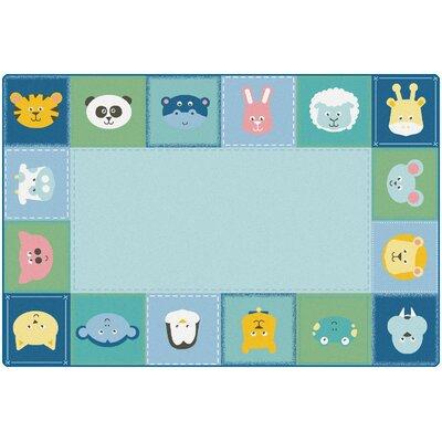 Blue/Green 96 x 0.31 in Area Rug - Carpets for Kids KIDSoft™ Area Rug Nylon | 96 W x 0.31 D in | Wayfair 5858
