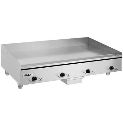 Vulcan HEG48E 48" Electric Countertop Griddle with Snap-Action Thermostatic Controls - 480V, 3 Phase, 21.6 kW