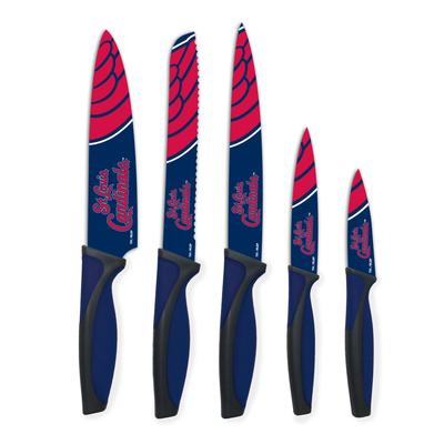 Woodrow St. Louis Cardinals 5-Piece Stainless Steel Cutlery Knife Set