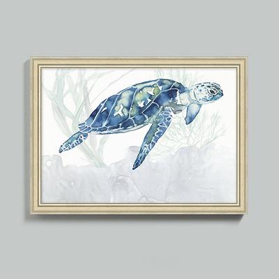 Watercolor Sea Turtle Art - 23" x 32" - Ballard Designs 23" x 32" - Ballard Designs