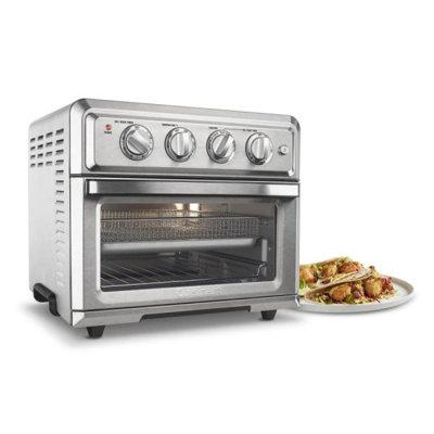 Cuisinart Air Fryer Toaster Oven Stainless Steel in Black, Size 14.0 H x 16.0 W x 15.5 D in | Wayfair TOA-60BKS