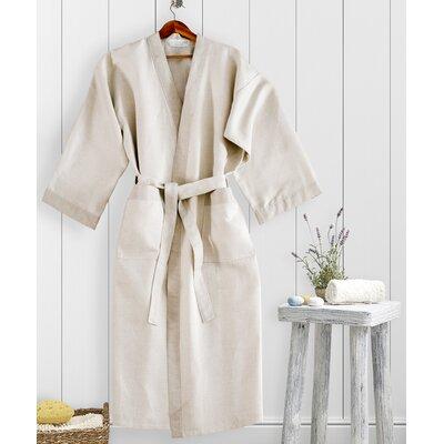 Symple Stuff Kimono Waffle Bathrobe 100% Cotton, Size Small | Wayfair SYPL3968 43297161