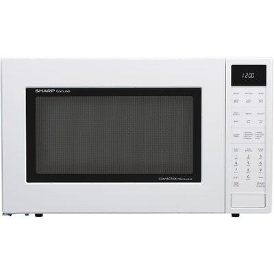 Sharp 25" 1.5 cu.ft. Countertop Convection Microwave in White, Size 14.9 H x 24.7 W x 19.0 D in | Wayfair SMC1585BW