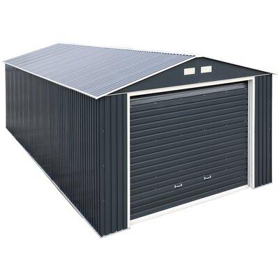 Duramax Building Products Imperial 12 ft. W x 20 ft. D Metal Garage Shed in Gray | 102 H x 146 W x 238 D in | Wayfair 50951
