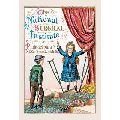 Buyenlarge The National Surgical Institute of Philadelphia by Free Library of Philadelphia Vintage Advertisement in Blue/Red | Wayfair