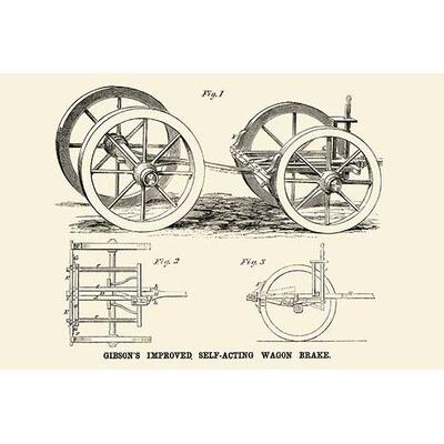 Buyenlarge 'Gibson's Improved Self-Acting Wagon Brake' Graphic Art in Gray | 44 H x 66 W x 1.5 D in | Wayfair 0-587-22498-3C4466